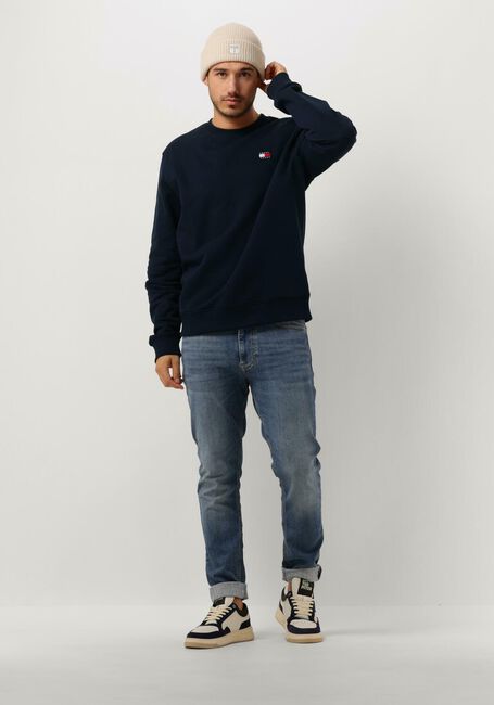 Donkerblauwe TOMMY JEANS Trui TJM REG BADGE CREW EXT - large