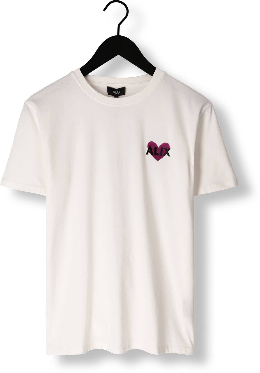 ALIX THE LABEL Dames Tops & T-shirts Ladies Knitted Alix Heart T-shirt Wit