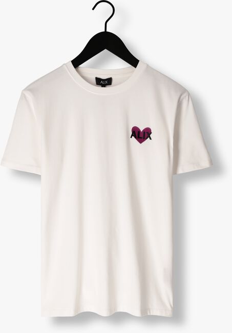 Witte ALIX THE LABEL T-shirt LADIES KNITTED ALIX HEART T-SHIRT - large