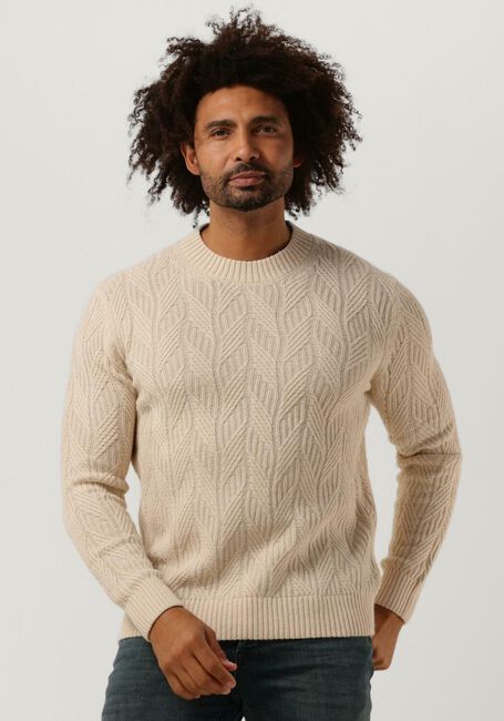 Zand SELECTED HOMME Trui CARIS LS KNIT CREW NECK - large
