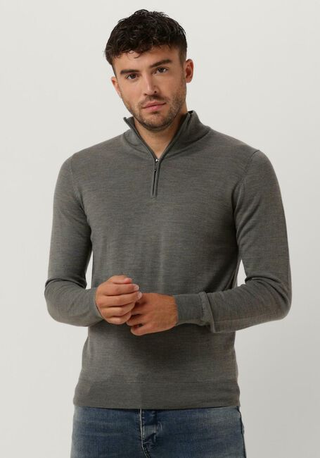 Groene PROFUOMO Coltrui PULLOVER HALFZIP - large