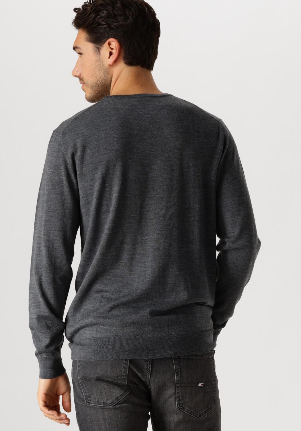 PROFUOMO Heren Truien & Vesten Pullover Crewneck Antraciet