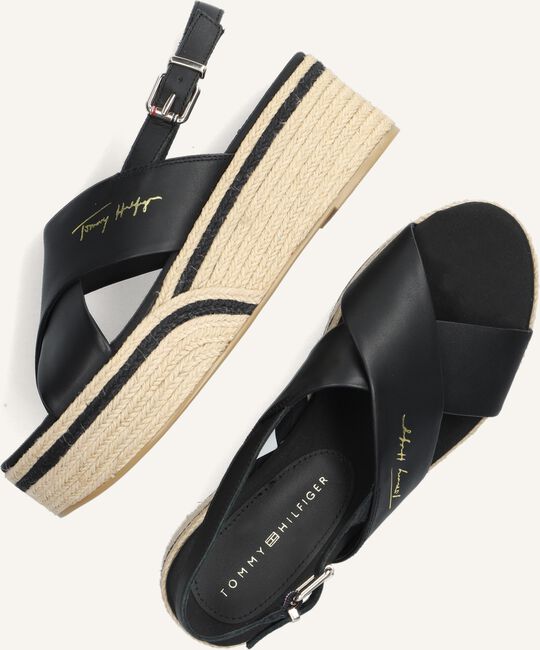 Zwarte TOMMY HILFIGER Sandalen ELEVATED TH FLAFORM Zwarte TOMMY HILFIGER Sandalen ELEVATED TH FLAFORM - large