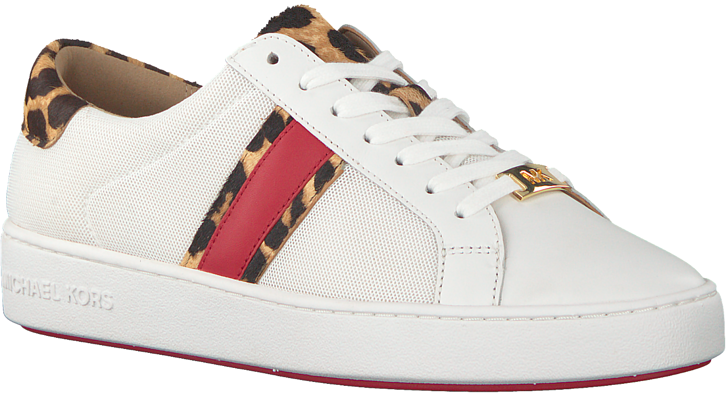 witte michael kors sneakers irving lace up