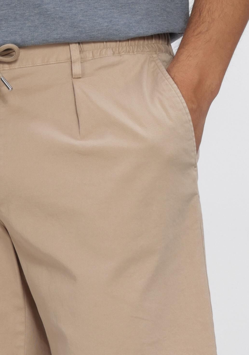 Beige PROFUOMO Korte broek SHORT SPRTCORD - large