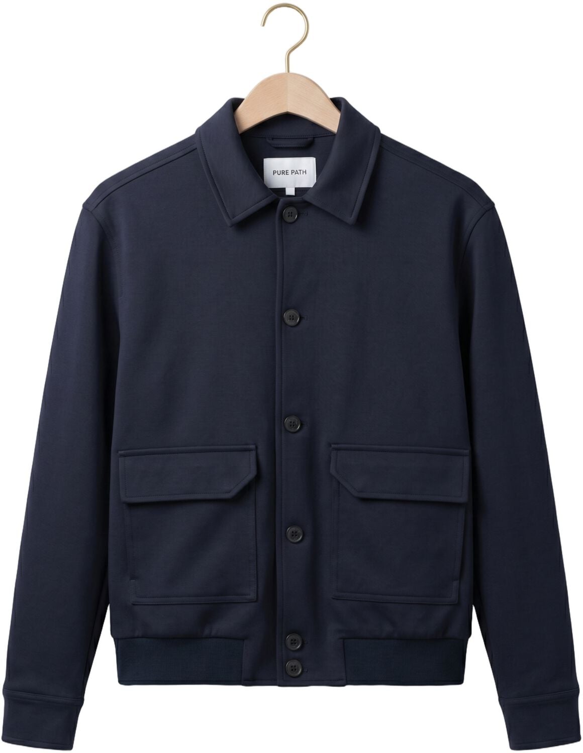 PURE PATH Heren Overshirts Punta Donkerblauw