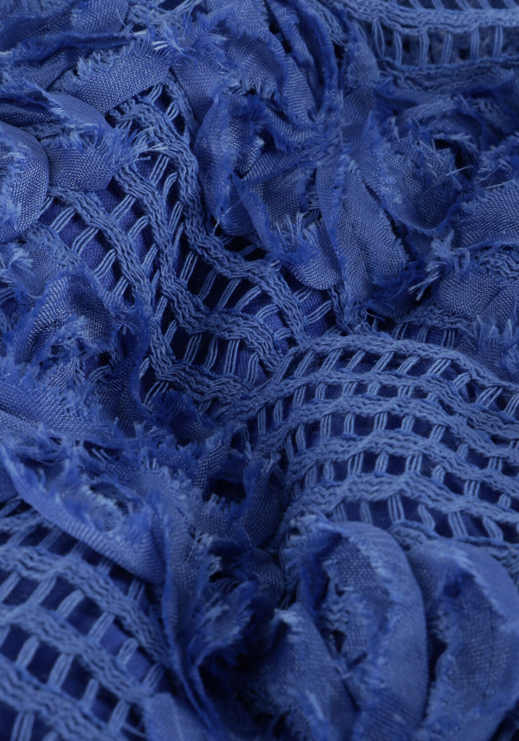 Blauwe ALIX THE LABEL Mini jurk KNITTED TAPE LACE DRESS - large