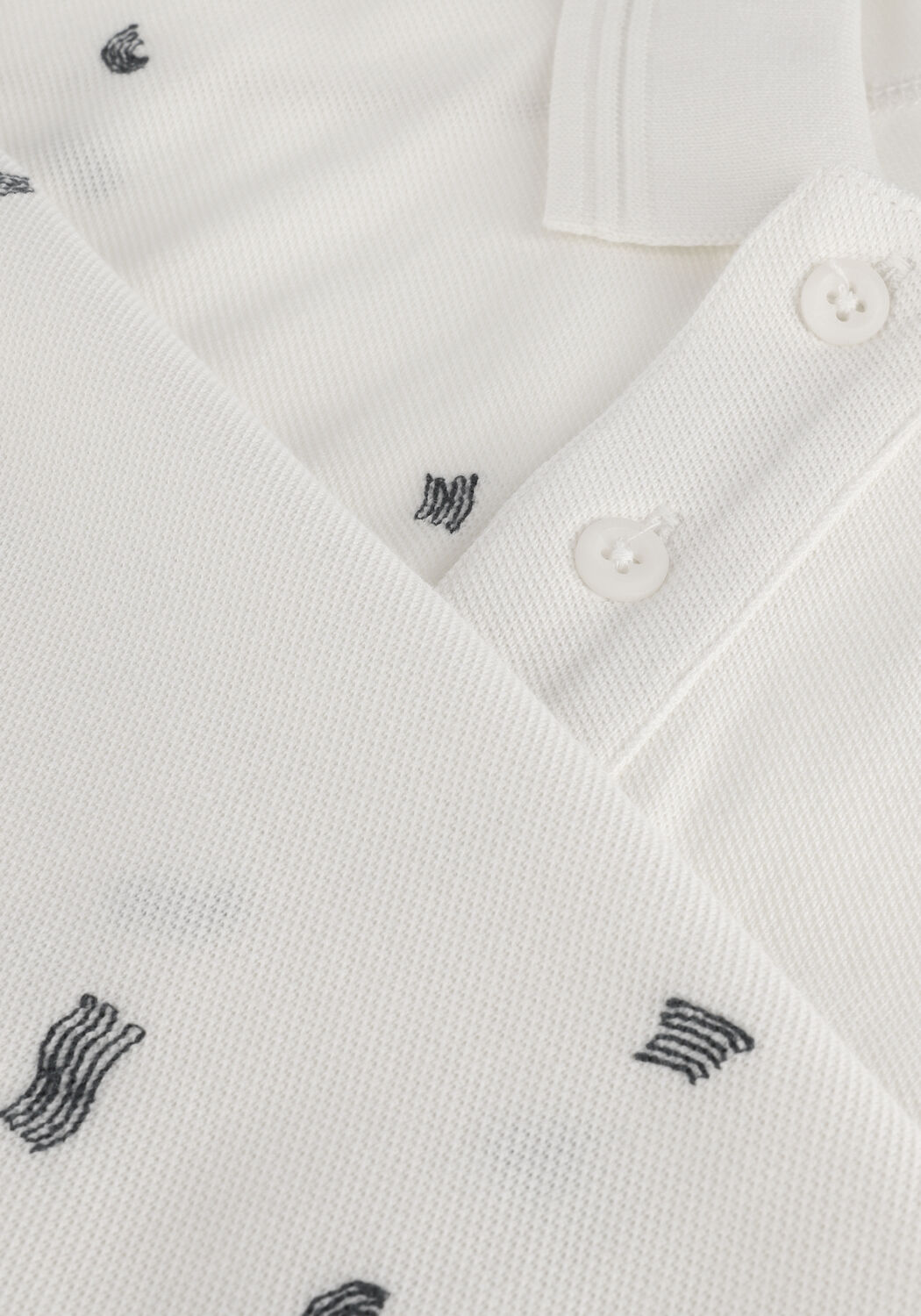 Gebroken wit CAST IRON Polo SHORT SLEEVE POLO RELAXED FIT PIQUE JERSEY - large