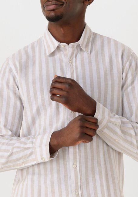 Beige SELECTED HOMME Casual overhemd SLHSLIM-SUN SHIRT LS NOOS - large