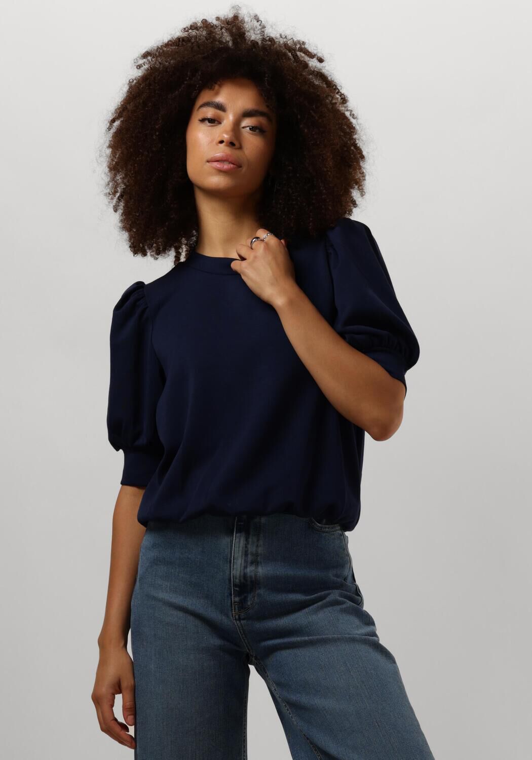 MINUS Dames Tops & T-shirts Livana T-shirt Donkerblauw