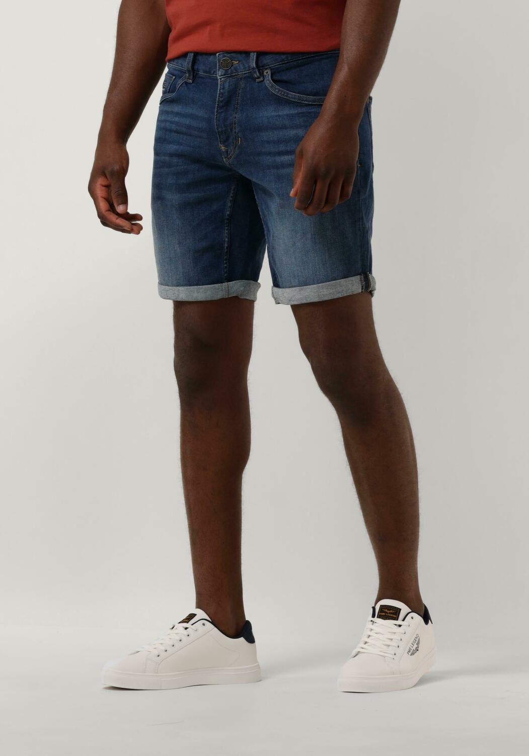 PME Legend regular fit denim short Nightflight donkerblauw