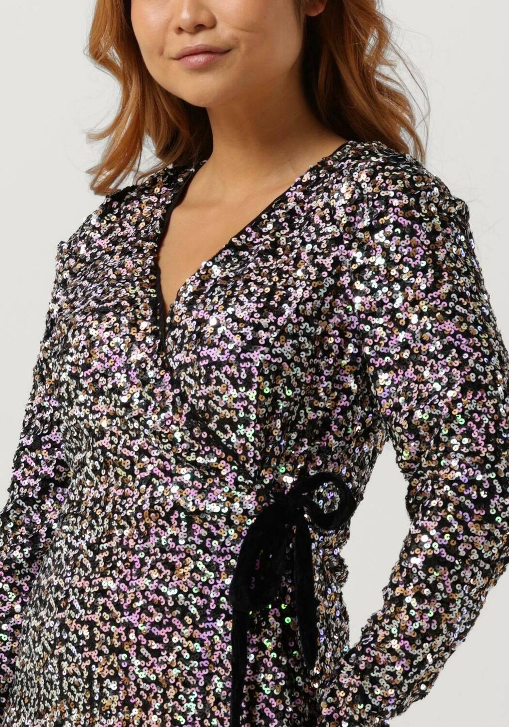 Y.A.S. Dames Jurken Yasmultiseq Ls Wrap Dress Paars
