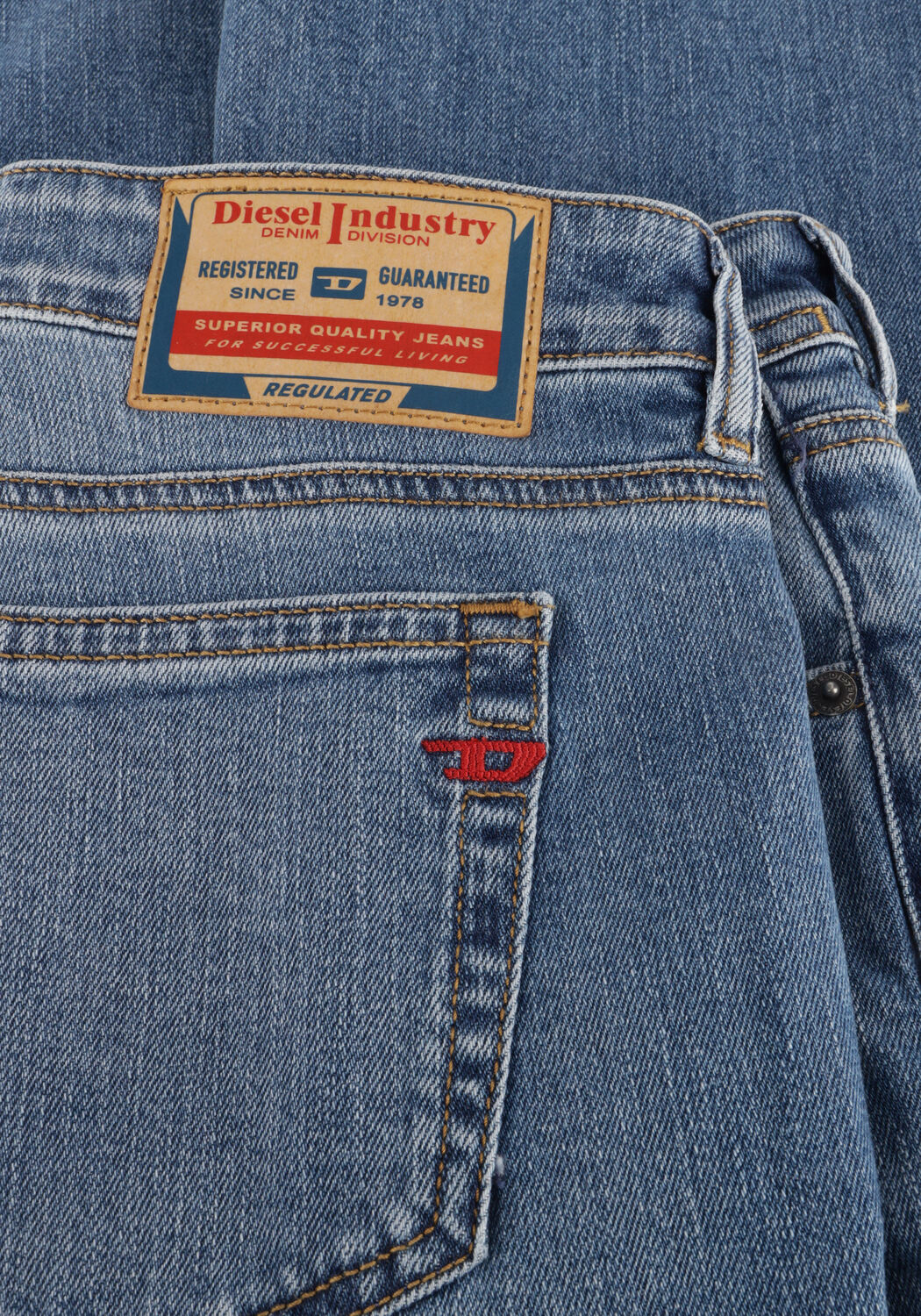 Blauwe DIESEL Flared jeans 1969 D-EBBEY - large