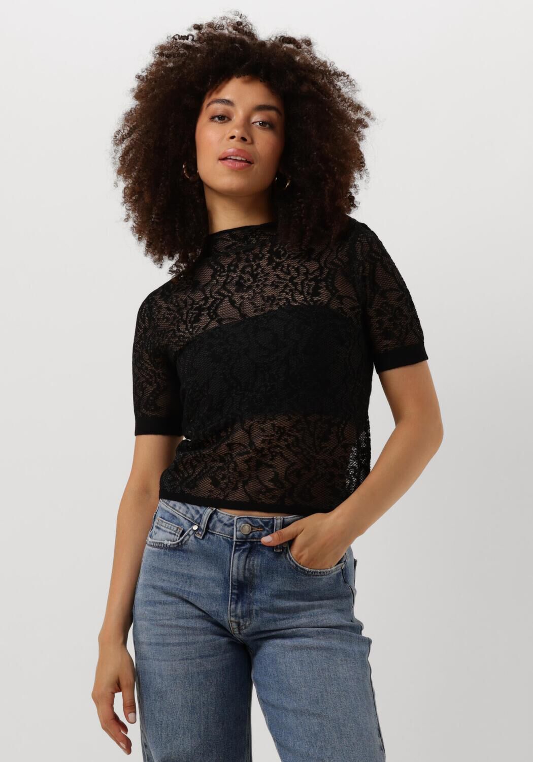 TWINSET MILANO Dames Tops & T-shirts 242tp3010 Zwart