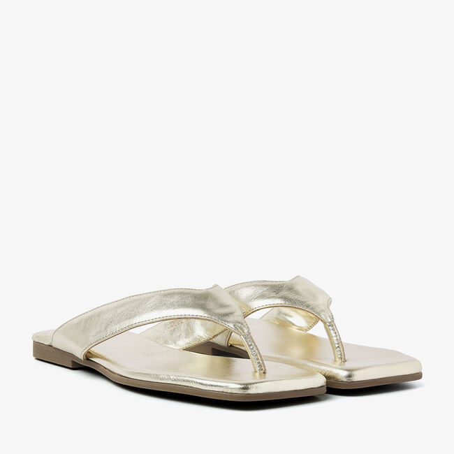 Gouden VIA VAI Slippers KIKI BERRY - large