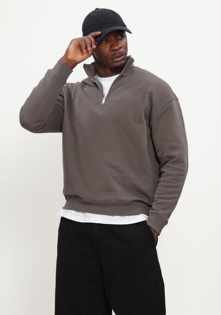 Groene GENTI Sweater HALF ZIP SWEAT - large
