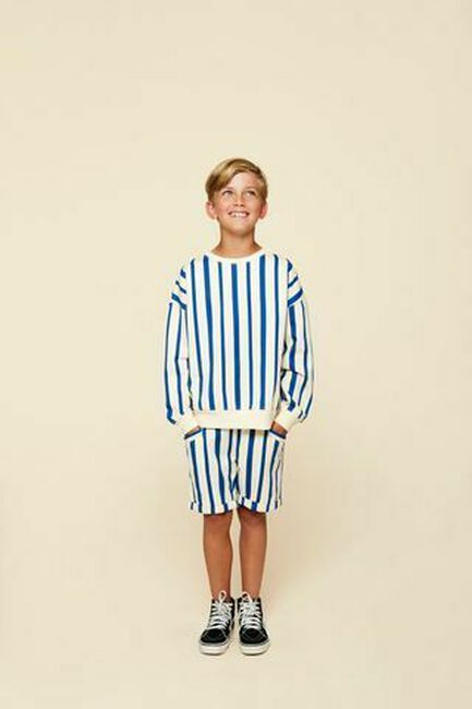 Blauwe A MONDAY IN COPENHAGEN Sweater LOUIS BLOUSE - large