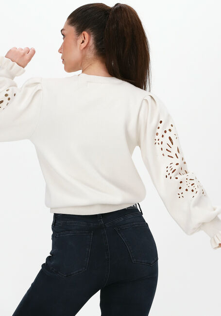 Witte OBJECT Trui REYNARD LS KNIT PULLOVER - large