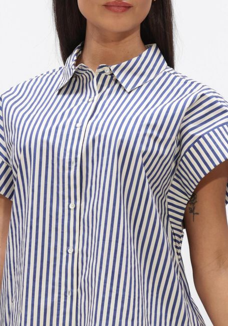Donkerblauwe BY-BAR Blouses PIXIE STRIPE BLOUSE - large