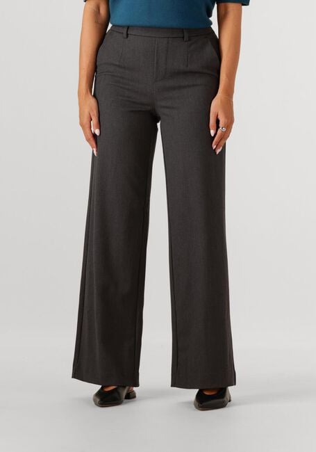 Grijze OBJECT Pantalon OBJLISA WIDE PANT - large