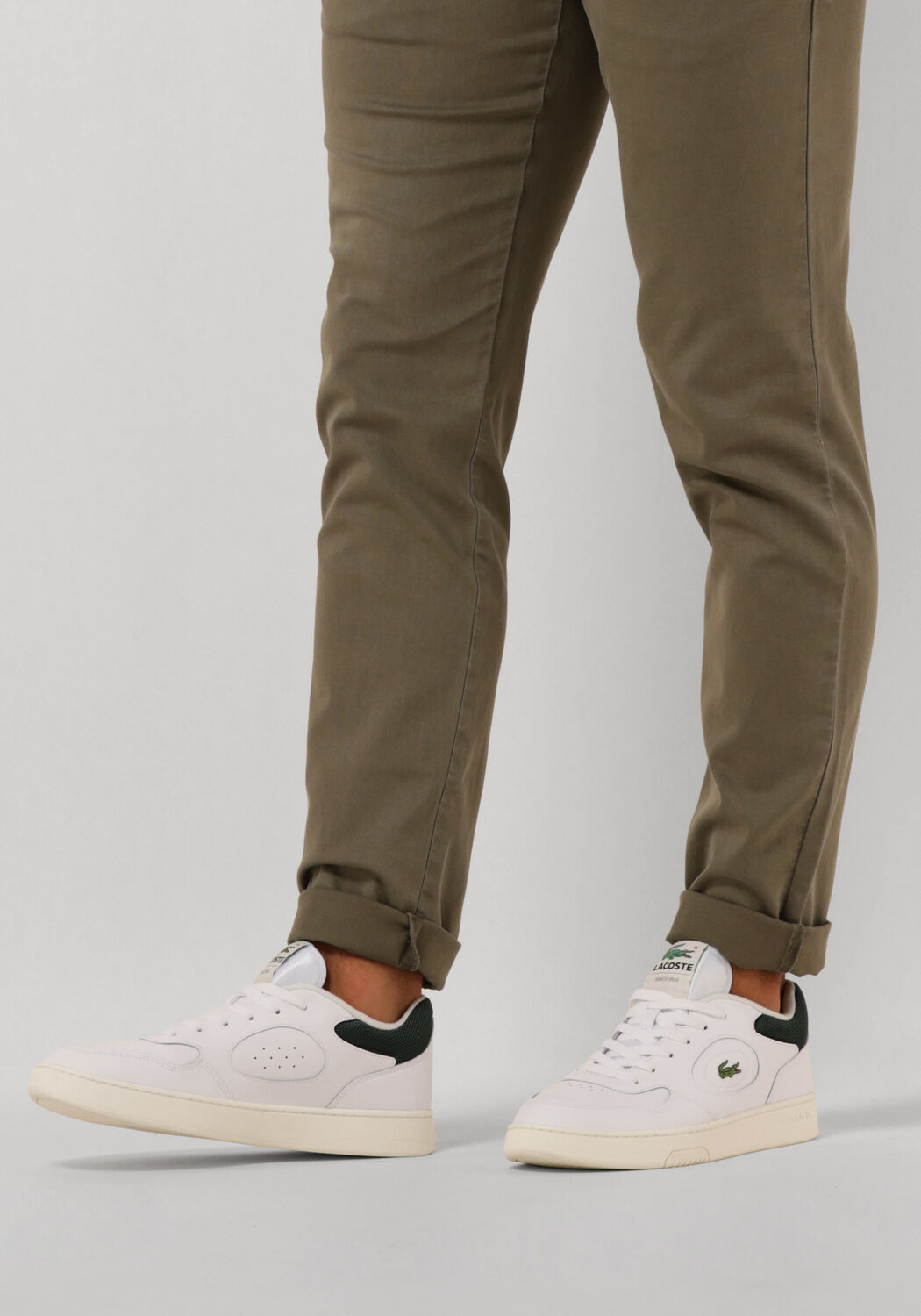 Witte LACOSTE Lage sneakers LINESHET - large