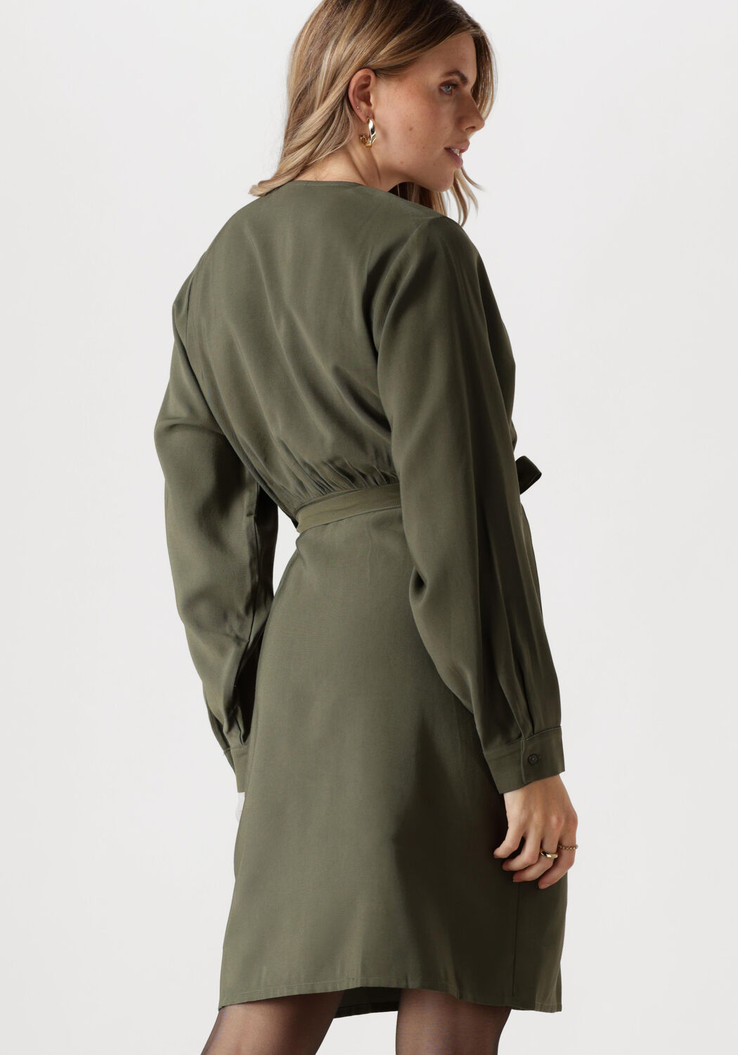 ANOTHER LABEL Dames Jurken Claudia Dress Ls Groen
