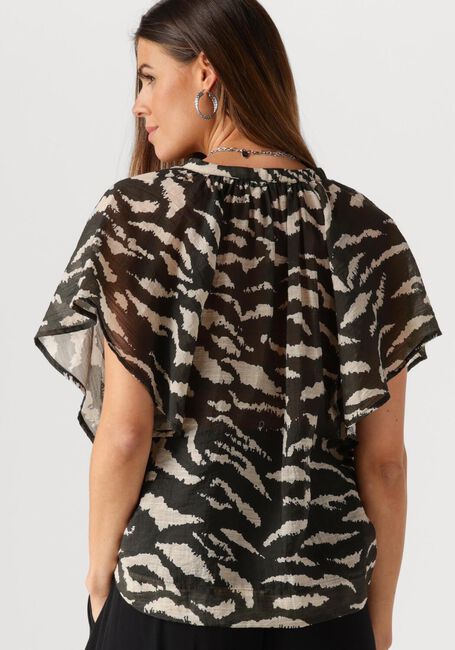 Zwarte BY-BAR Blouses VINA ZEBRA BLOUSE - large