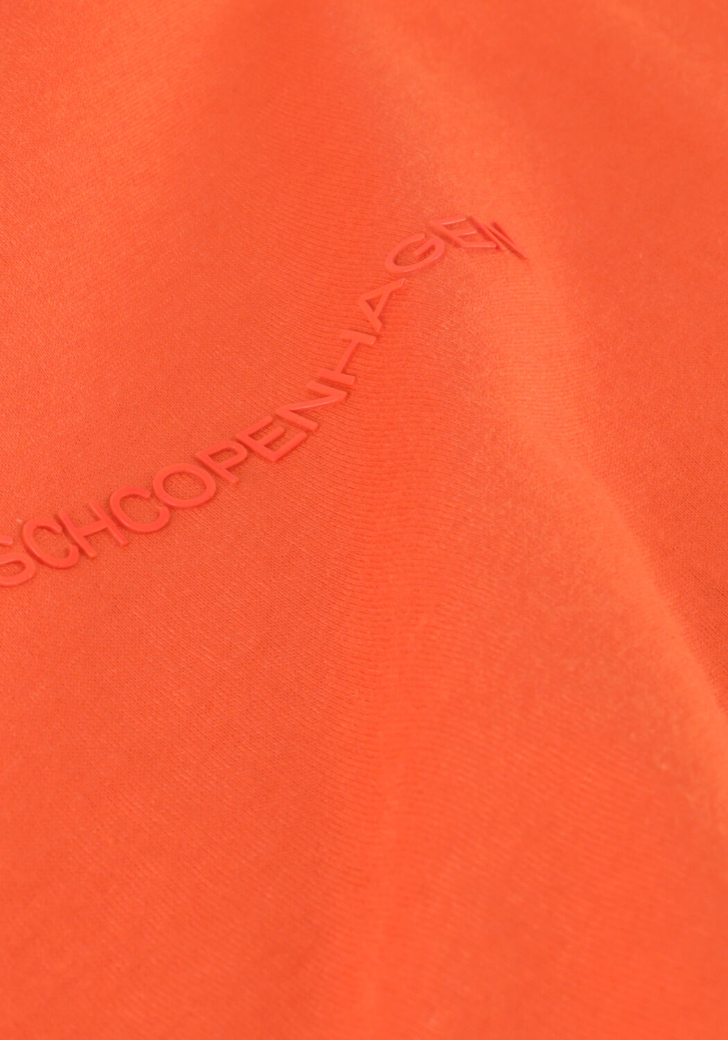 Oranje MSCH COPENHAGEN T-shirt MSCHTERINA ORGANIC SMALL LOGO TEE - large