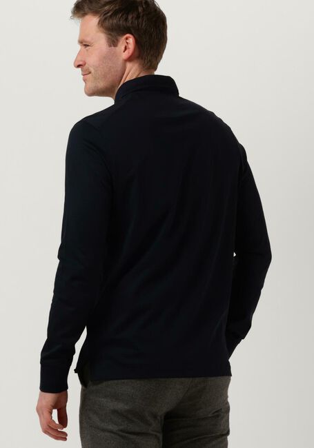 Donkerblauwe TOMMY HILFIGER Trui ZIP DRESS CASUAL SLIM LS POLO - large