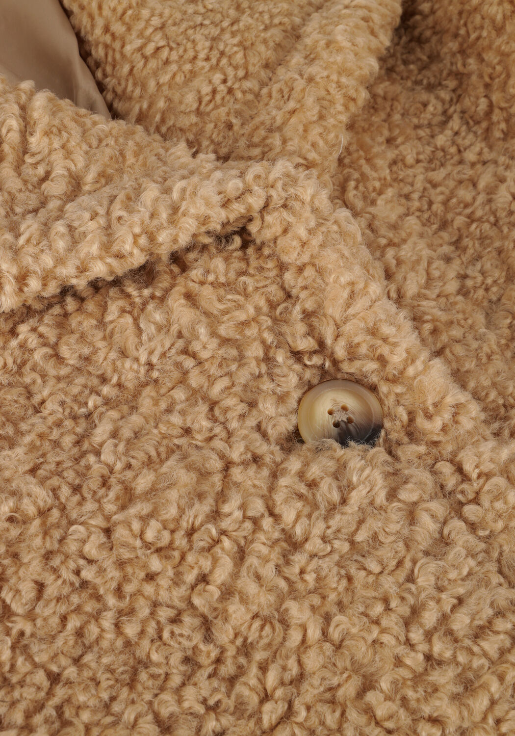 Taupe NOTRE-V Teddy jas TEDDY COAT LONG - large