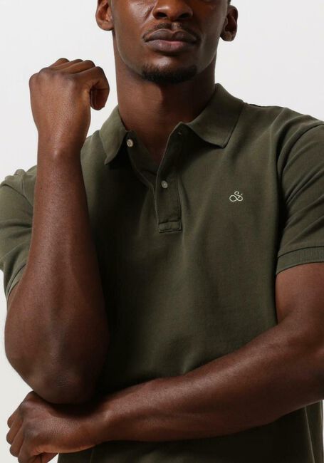 Donkergroene SCOTCH & SODA Polo GARMENT DYE ORGANIC COTTON PIQUE POLO - large