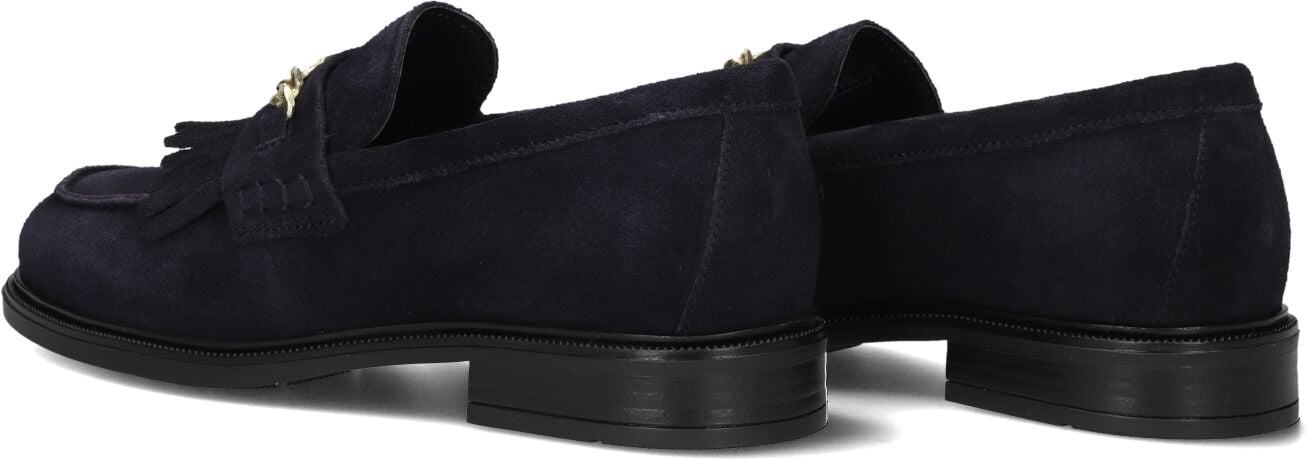 TOMMY HILFIGER Blauwe Loafers Th Chain Fringe Suede Loafer