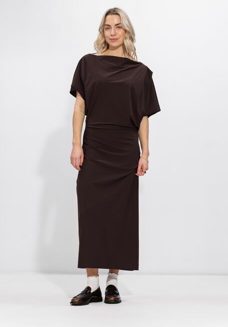 Bruine STUDIO ANNELOES Maxi jurk Ineke dress - large