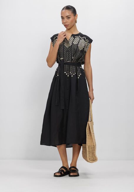 Zwarte GREEK ARCHAIC KORI Midi jurk S26K-4083196 - large
