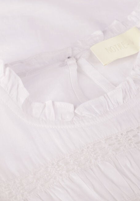 Witte NOTRE-V Blouses VOILE BLOUSE Witte NOTRE-V Blouses VOILE BLOUSE - large
