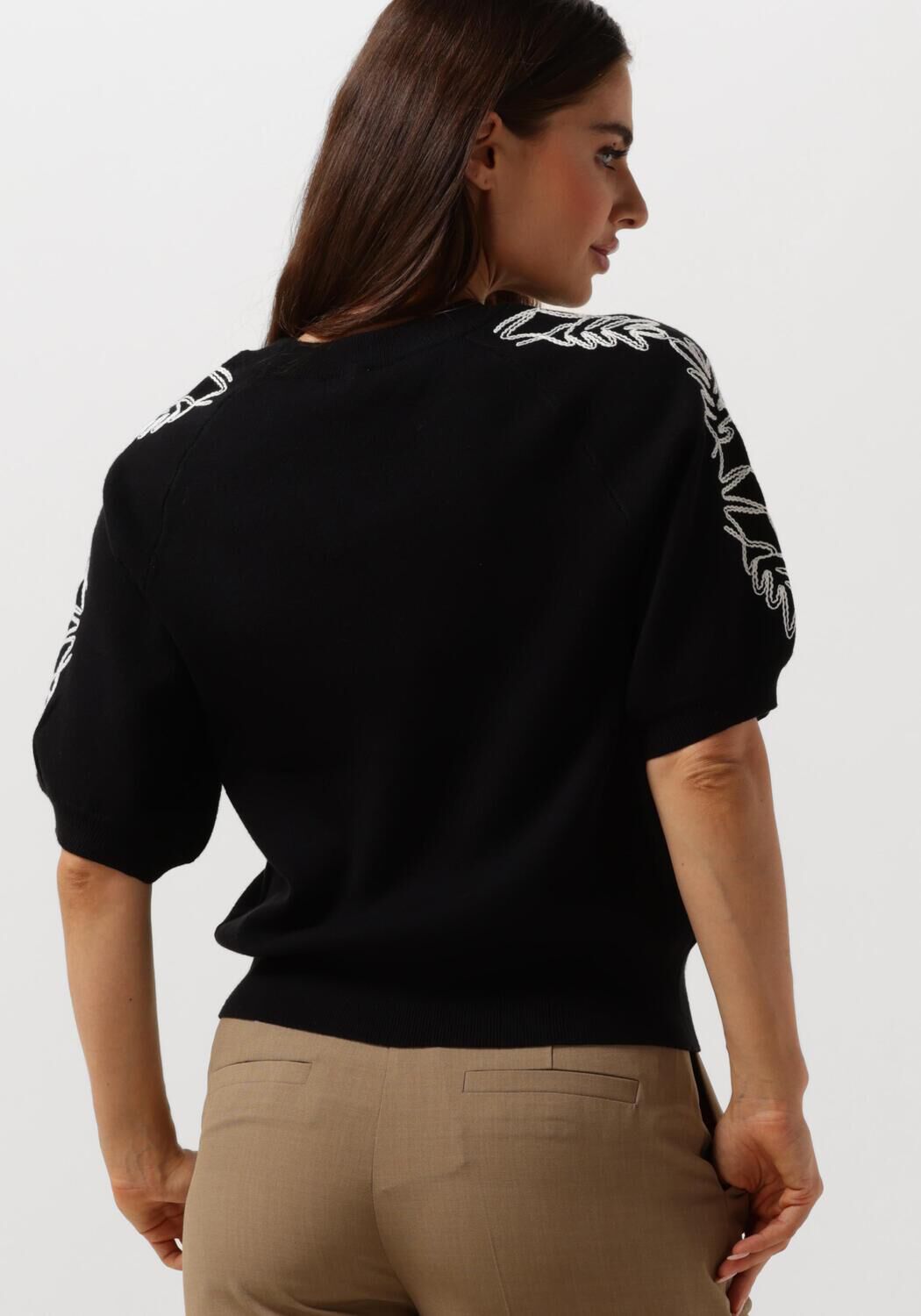 OBJECT Dames Tops & T-shirts Objrashia Knit 2 4 Re Pullover Zwart