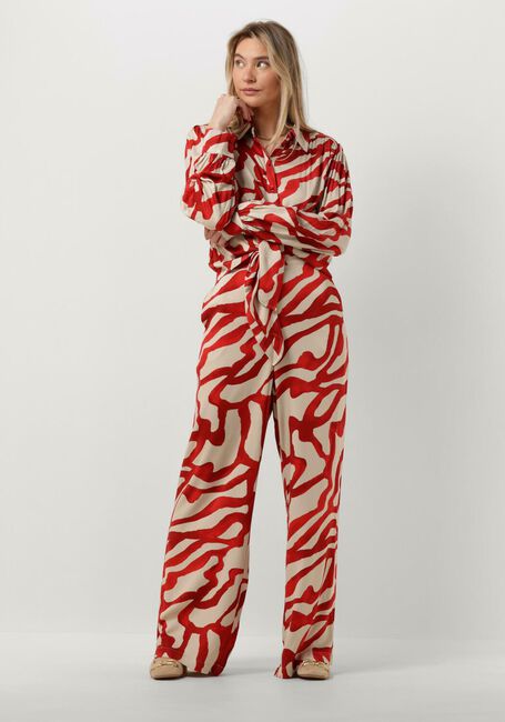 Rode MINUS Wijde broek JASSIE WIDE LEG  PANTS - large