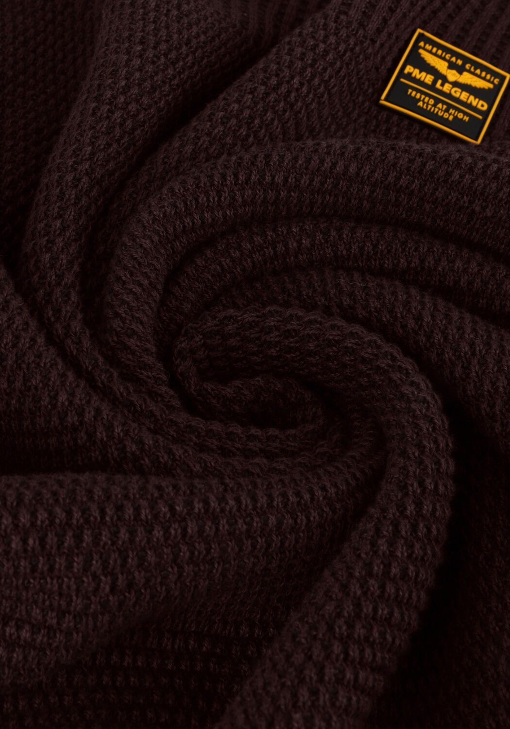 Bordeaux PME LEGEND Trui CREWNECK COTTON PLATED - large