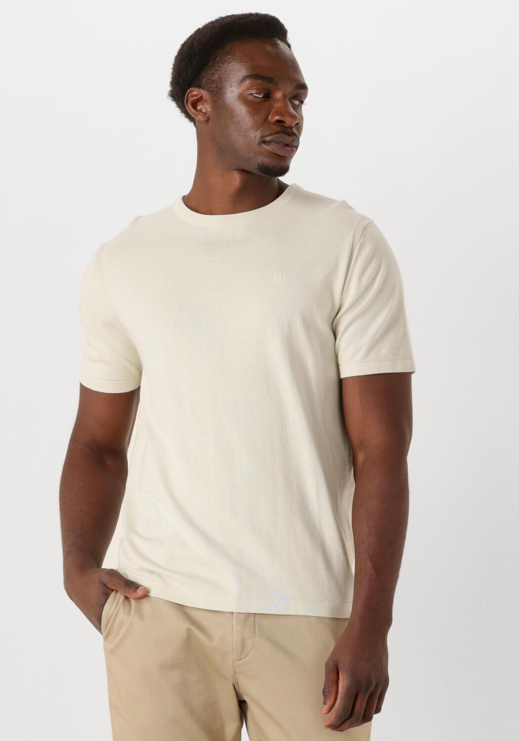 DSTREZZED Heren Polo's & T-shirts Zeke Tee Creme