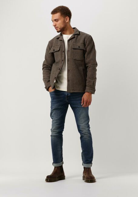 Bruine ANERKJENDT Jack AKCUBA DOGTOOTH OVERSHIRT - large