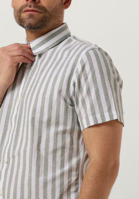 Groene SELECTED HOMME Casual overhemd SLHSLIMNEW-LINEN SHIRTS SS CLASSIC W - large