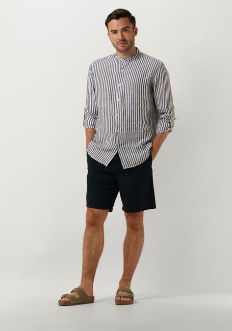 Grijze SELECTED MEN Casual overhemd SLHREGKYLIAN-LINEN SHIRT LS BAND - large