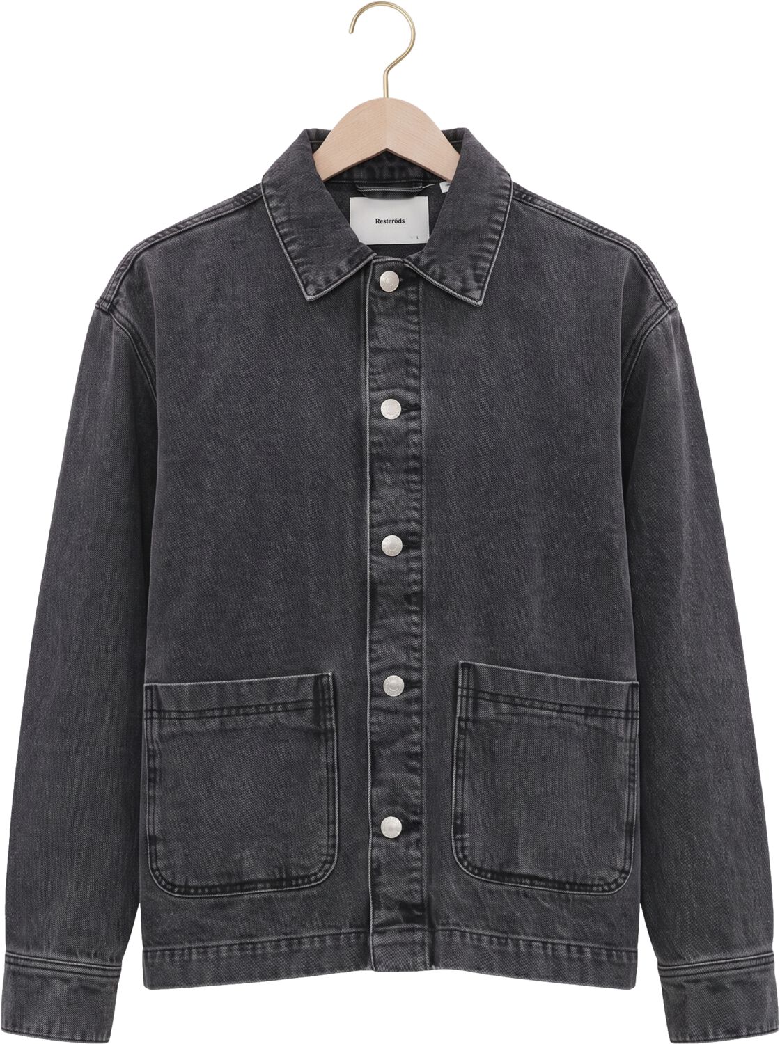 RESTERÖDS Heren Overshirts Rtnathan Overshirt Zwart