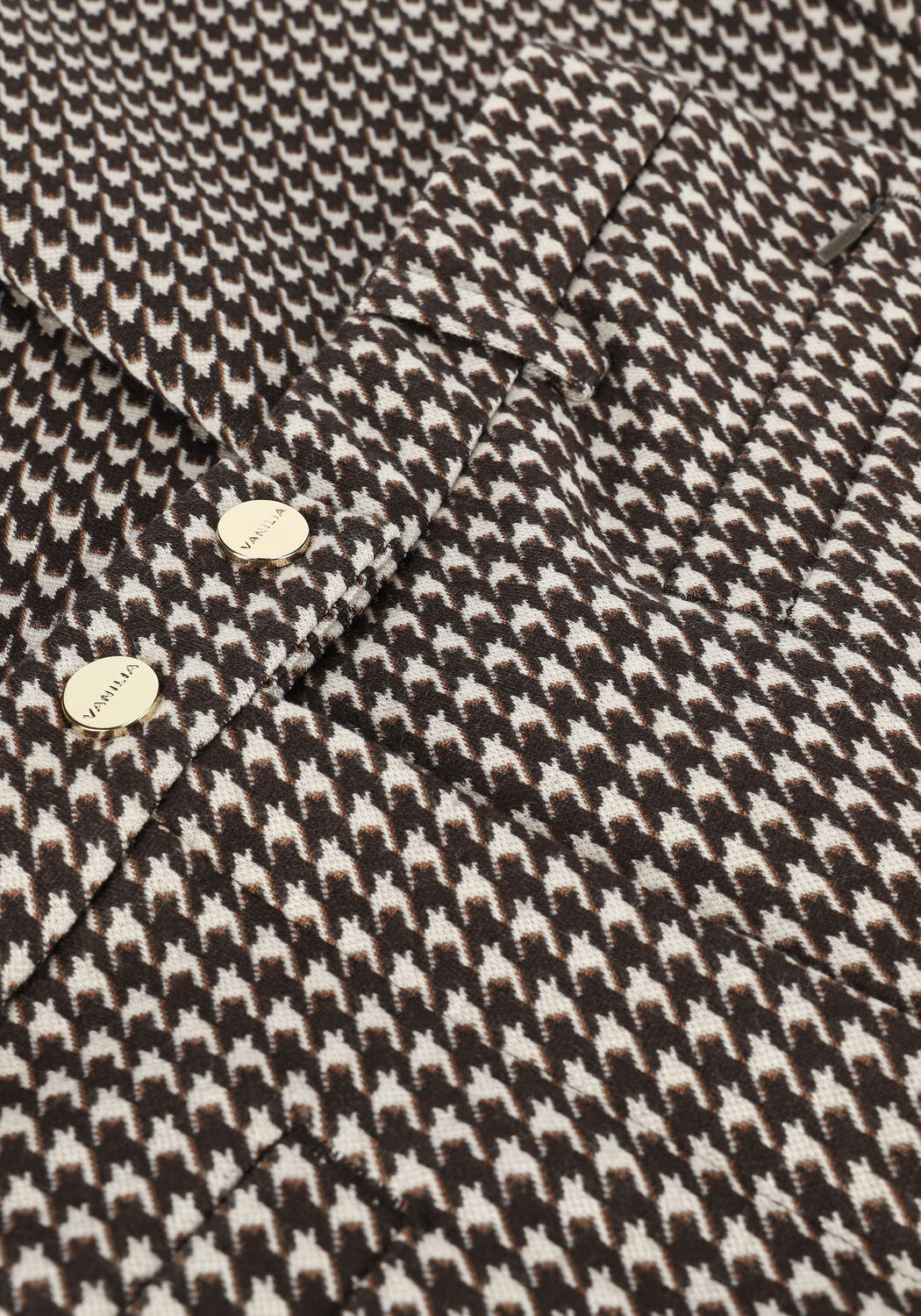 Bruine VANILIA Flared broek FLARE PIED - large