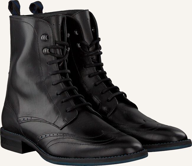 Zwarte FLORIS VAN BOMMEL Veterboots 85631 Zwarte FLORIS VAN BOMMEL Veterboots 85631 - large
