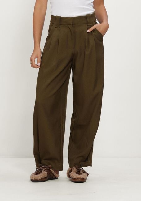 Groene Y.A.S. Wijde broek YASCOLERA MW ANKLE PANT S - large