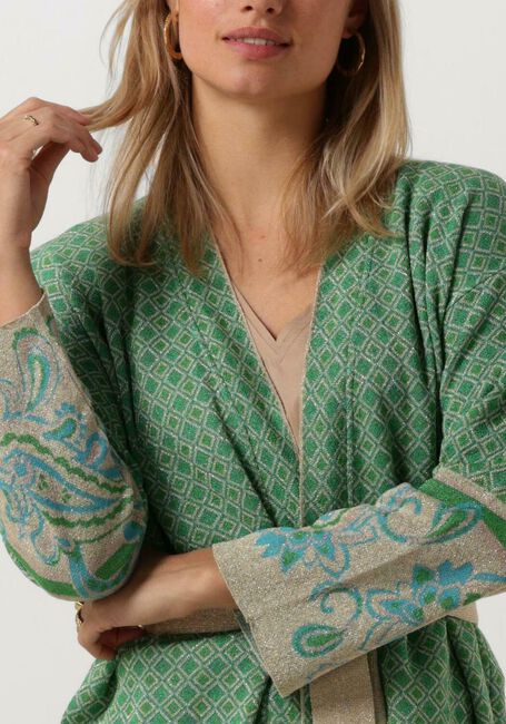 Groene LIU JO Kimono GIACCA MAGLIA SCIALLATA JACQ - large