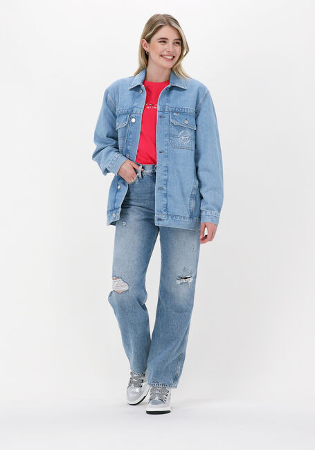 Lichtblauwe TOMMY JEANS Spijkerjas OVERSZD UTL JCKT BF8013 - large