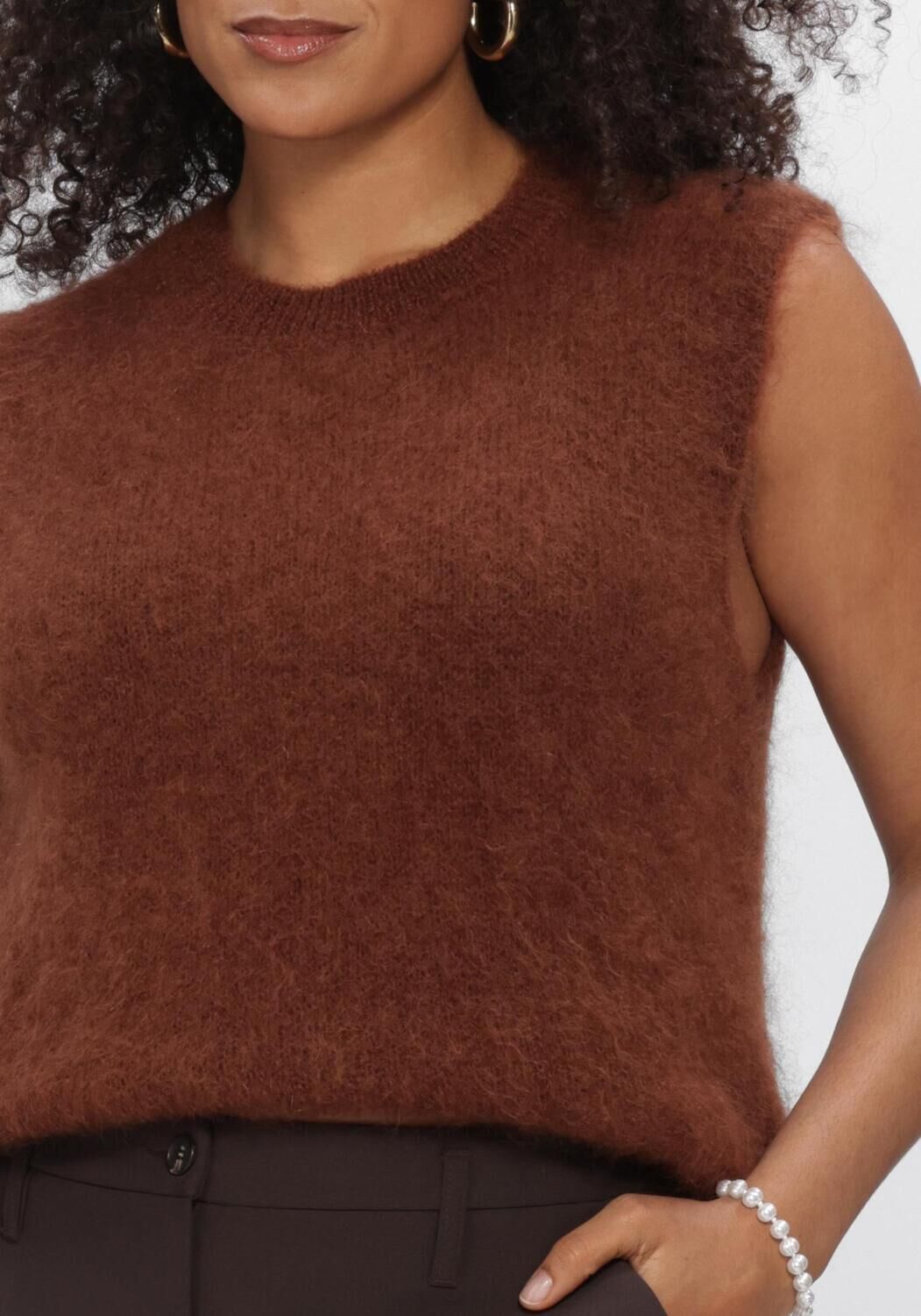 Bruine SUMMUM Spencer SPENCER KID MOHAIR KNIT - large