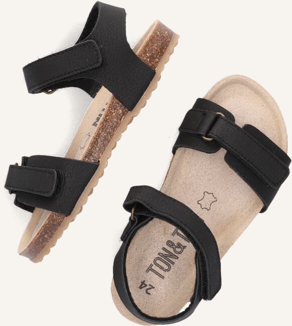 Zwarte TON & TON Platte sandalen AERICK Zwarte TON & TON Platte sandalen AERICK - large
